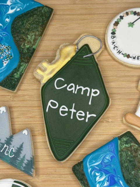 custom bachelorette sugar cookies hotel keychain