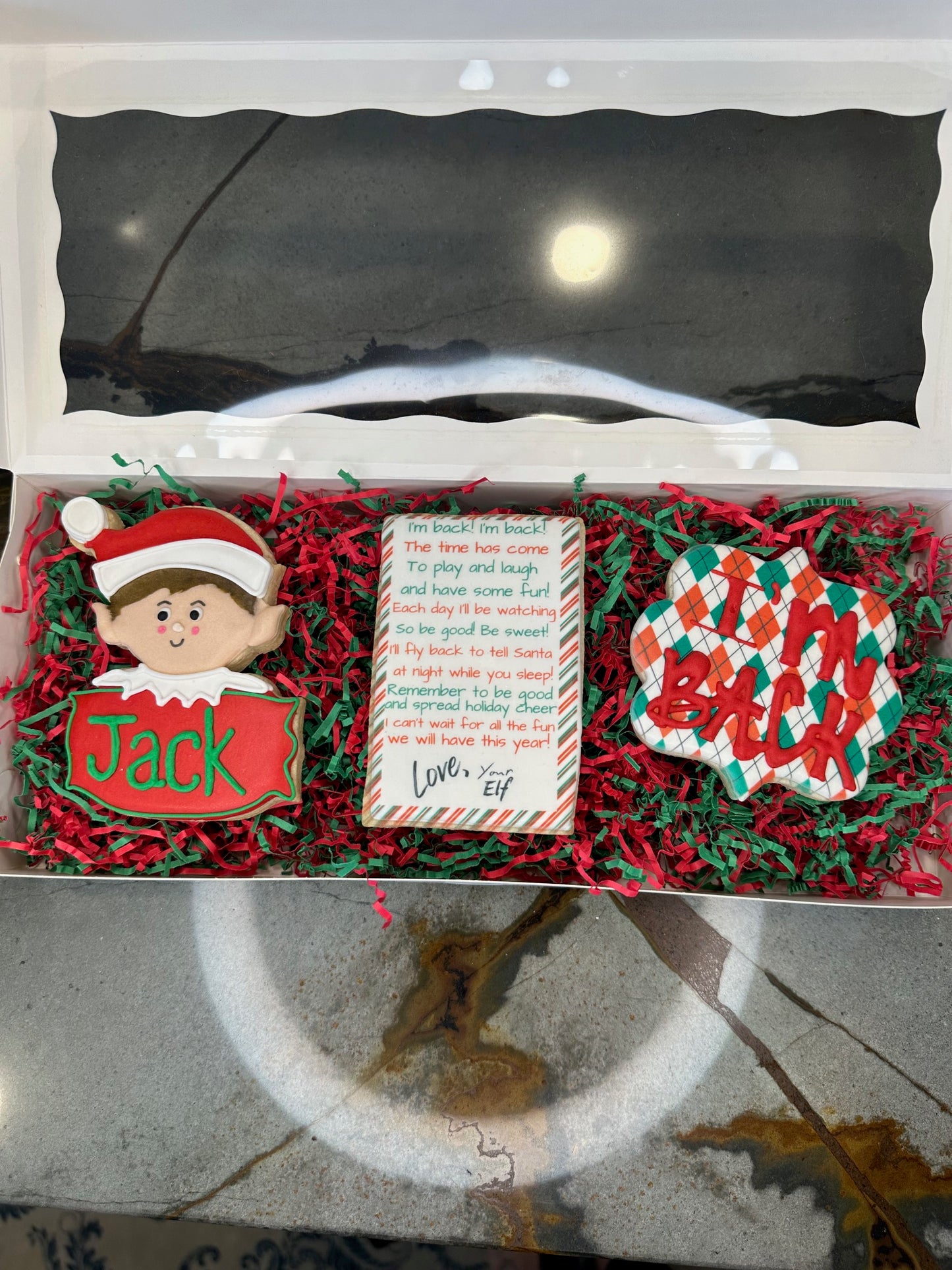 Elf on the Shelf Cookie Sets — “I’m Back” or “I’m New Here”