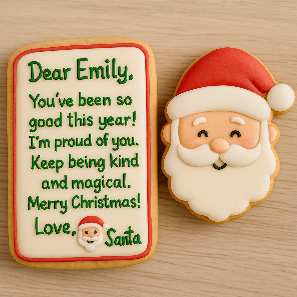 Personalized "Letter From Santa" Cookie Set