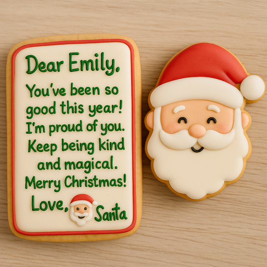 Personalized "Letter From Santa" Cookie Set