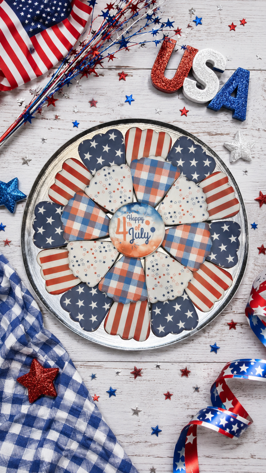 Fourth of July Sugar Cookie Platter
