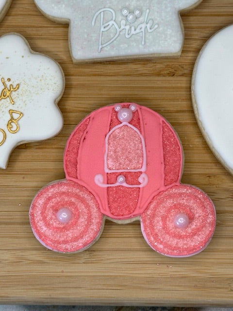 custom bridal shower sugar cookies magical theme park theme