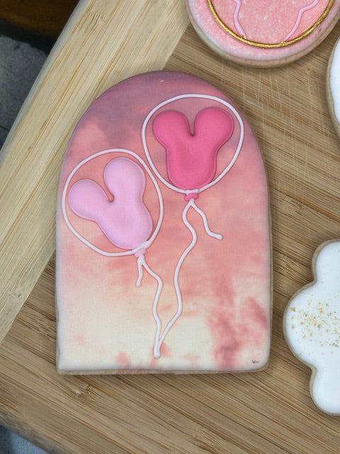 custom bridal shower sugar cookies magical theme park theme