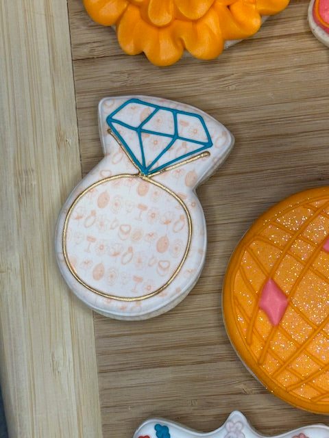 custom bridal shower sugar cookies fresh off the market theme