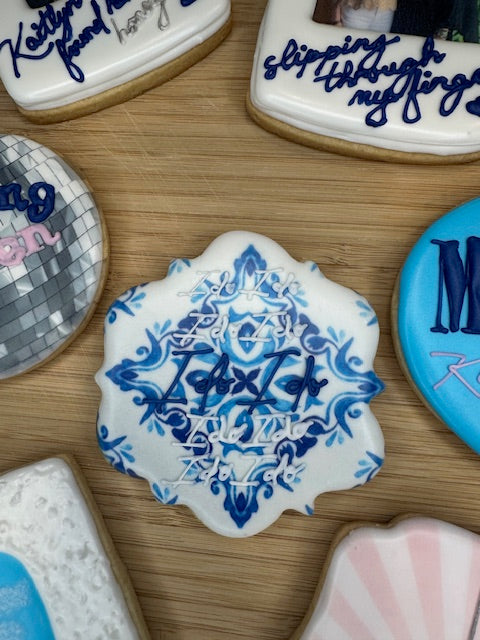 custom bridal shower sugar cookies mamma mia themed