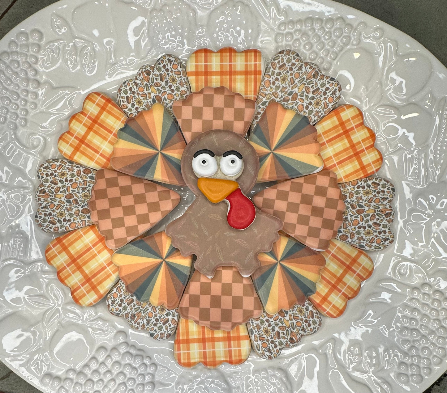 Thanksgiving Cookie Platter Sets – Festive Pumpkin Pie & Turkey Designs
