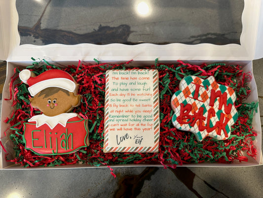 Elf on the Shelf Cookie Sets — “I’m Back” or “I’m New Here”