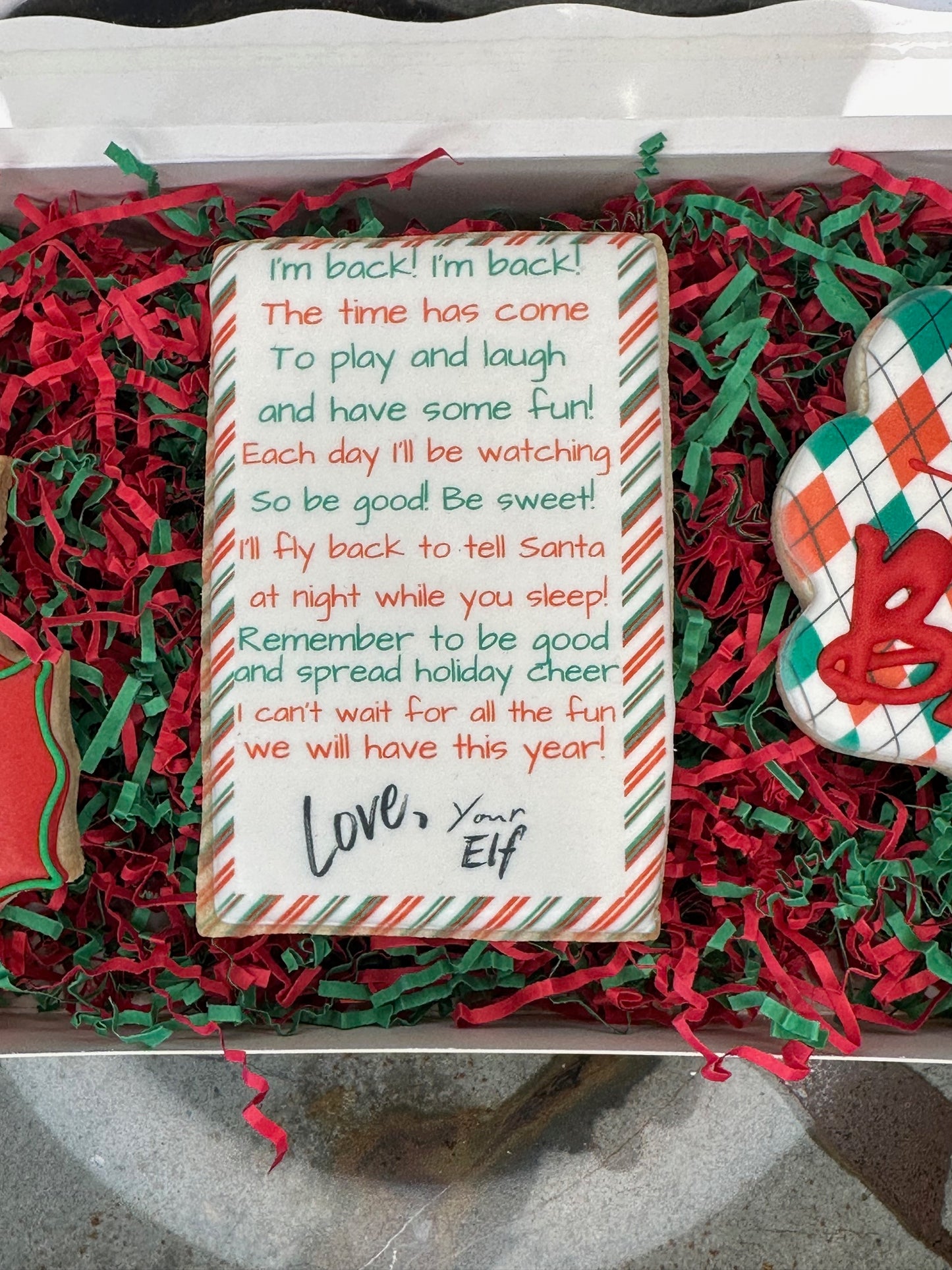 Elf on the Shelf Cookie Sets — “I’m Back” or “I’m New Here”