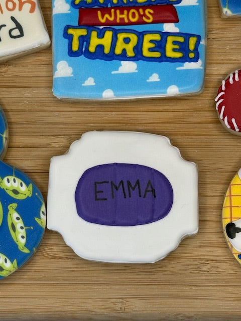 custom birthday sugar cookies toy story themed
