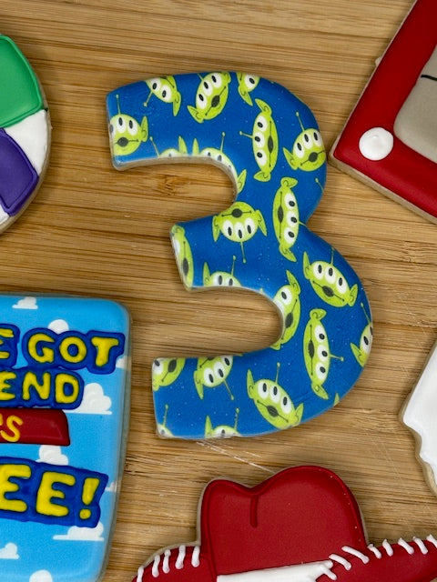 custom birthday sugar cookies toy story themed
